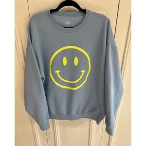 Dressed In Lala The World Needs Your Magic Oversized Smiley‎ Sweatshirt Size S/M